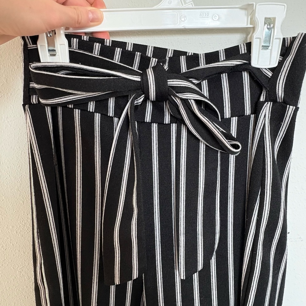 Windsor Black and White Striped Trousers